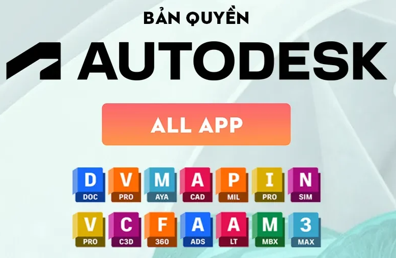 AutoDesk full app 12 Tháng